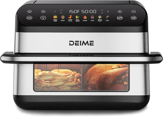 Air Fryer 10.6 QT Oilless 1800W Large Capacity Oven with 8 Presets Healthy Cooker for Families