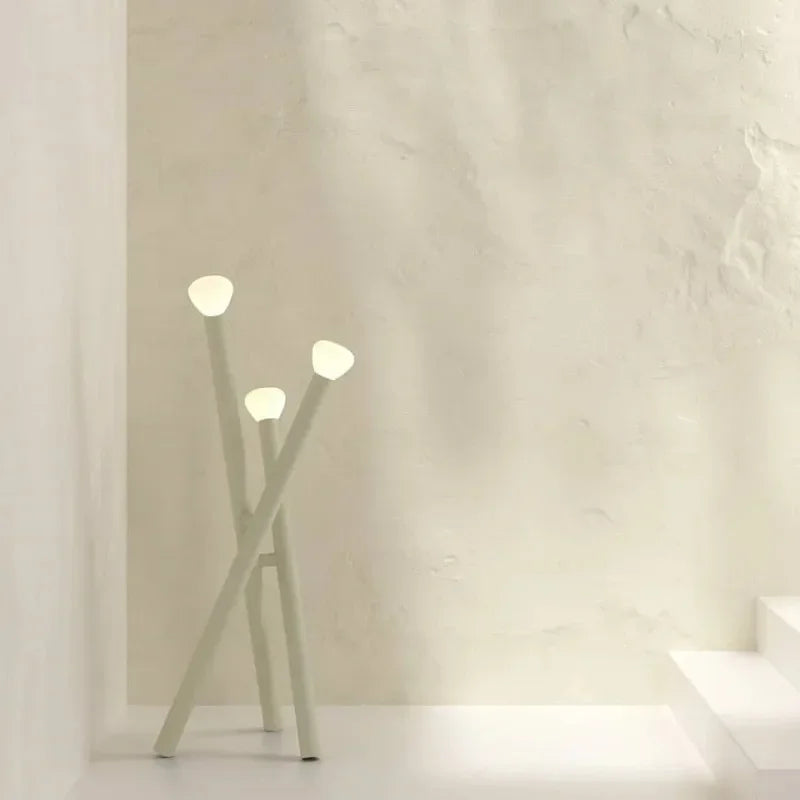Nordic Floor Lamp Creative Orange Tripod Standing Lamp Artistic Room Decoration Simple Lounge Designer Lamp