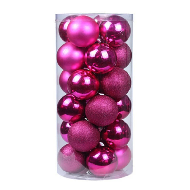 Christmas Ball Ornaments Set 24 Pieces For Tree Decoration
