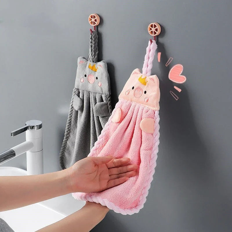Cute Hand Towels Super Absorbent Microfiber Kitchen Towel