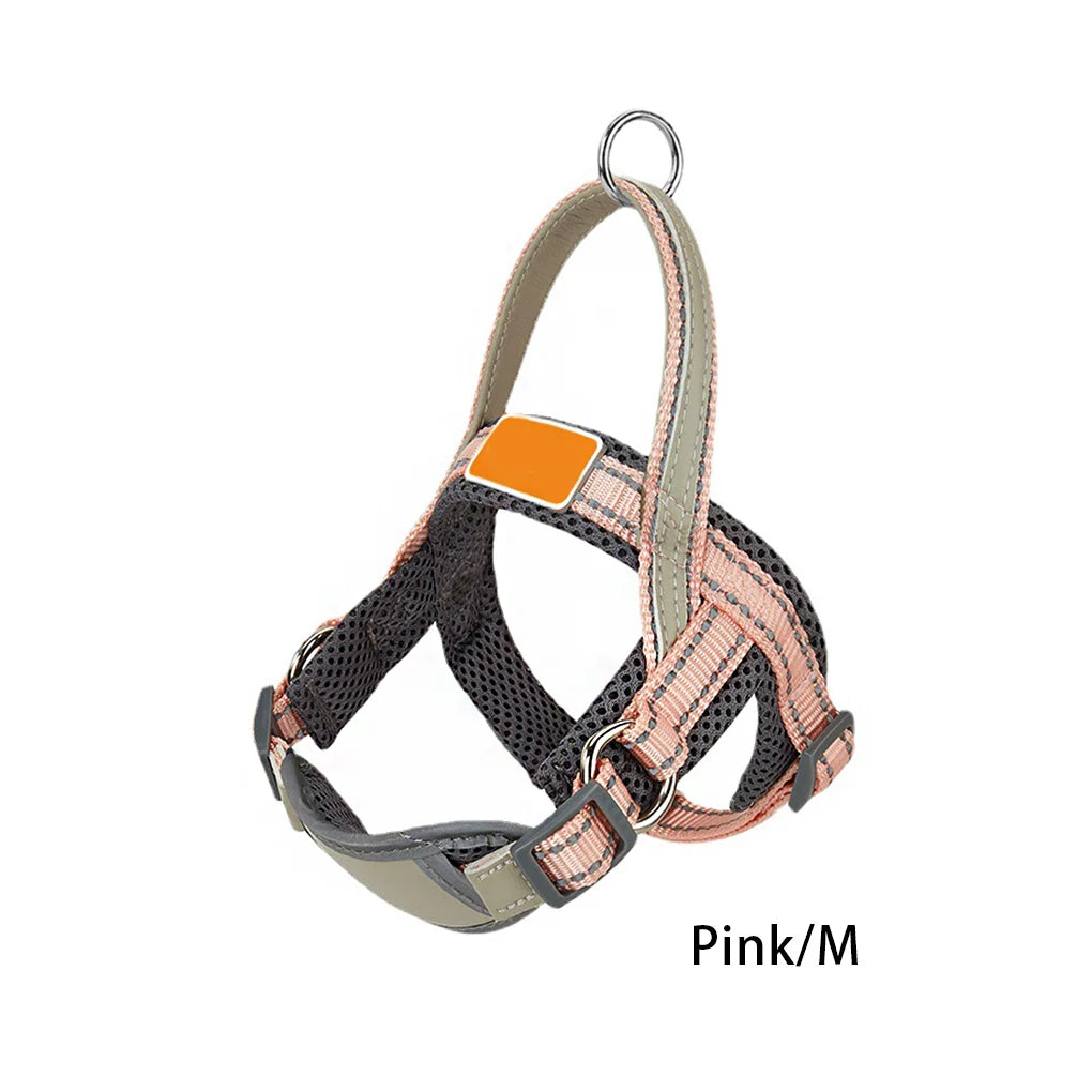 Pet Vest Harness Dog Chest Strap Breathable Outdoor Adjustable Leash for Small Medium Large Dogs Accessories Fluorescent