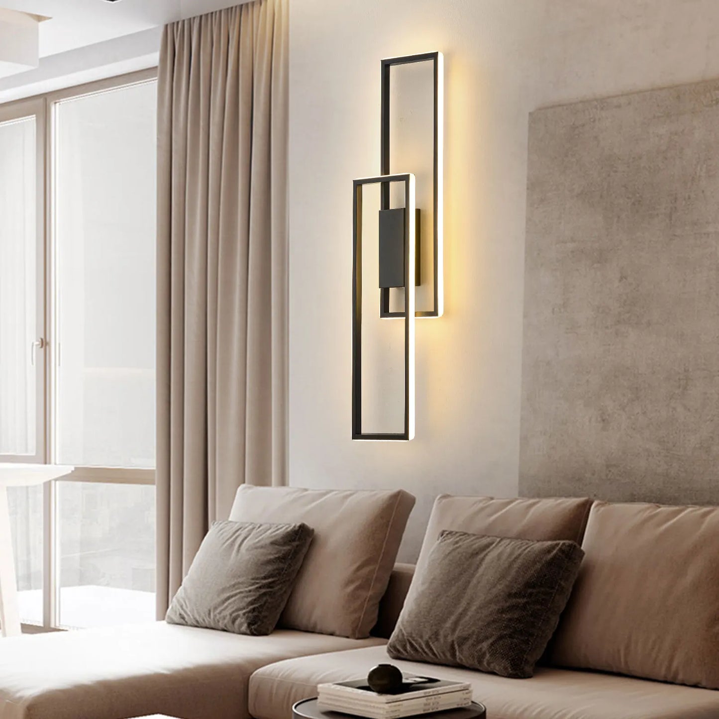 Modern Indoor Wall Light with Adjustable Color Temperature and Brightness for Bedrooms and Stairs 110V Wall Mounted LED Fixture