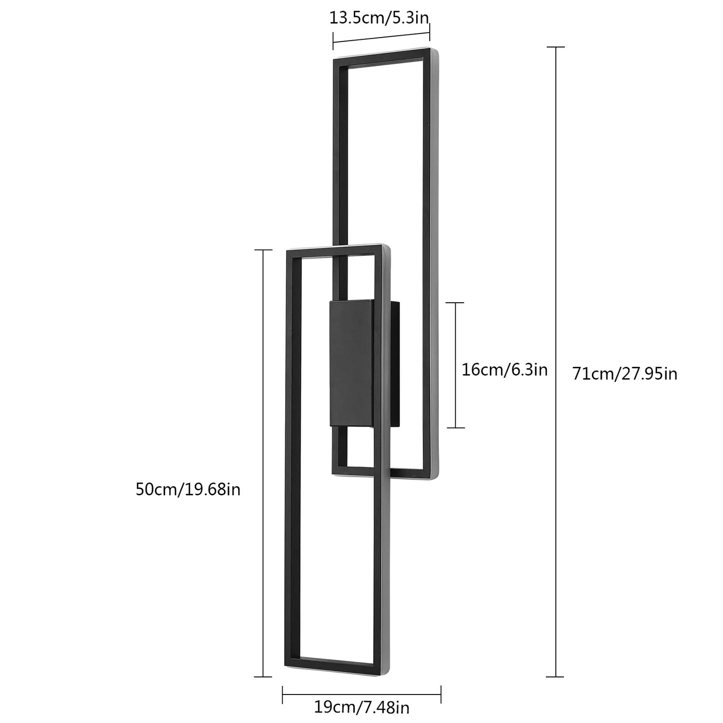 Modern Indoor Wall Light with Adjustable Color Temperature and Brightness for Bedrooms and Stairs 110V Wall Mounted LED Fixture