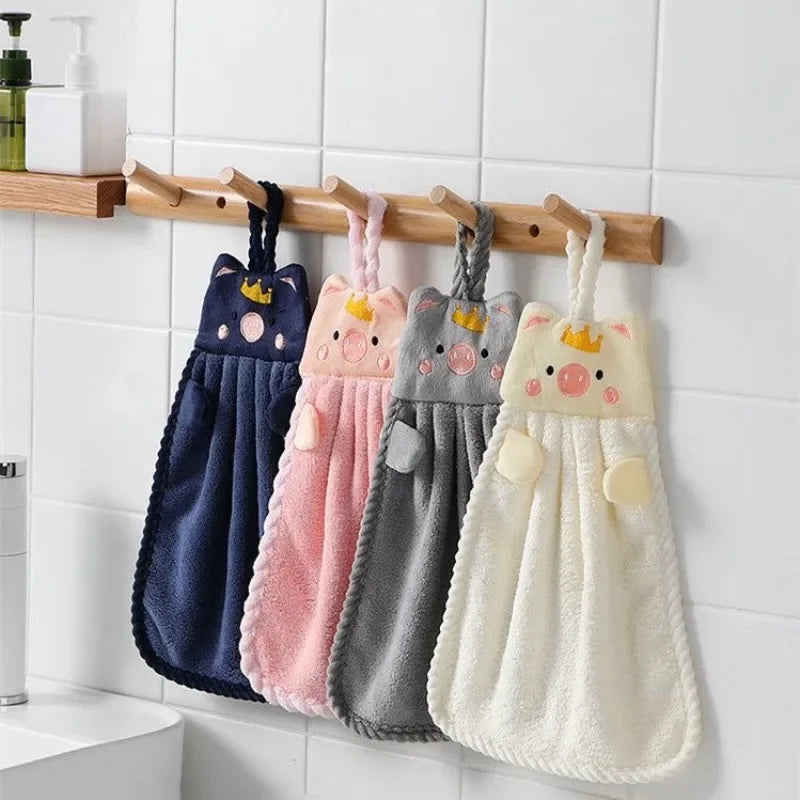 Cute Hand Towels Super Absorbent Microfiber Kitchen Towel