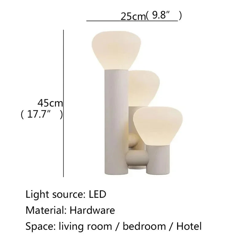 Nordic Floor Lamp Creative Orange Tripod Standing Lamp Artistic Room Decoration Simple Lounge Designer Lamp