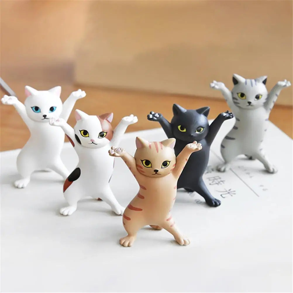 Cat Ornaments Anime Raising Hands Dancing Cat Model Toys