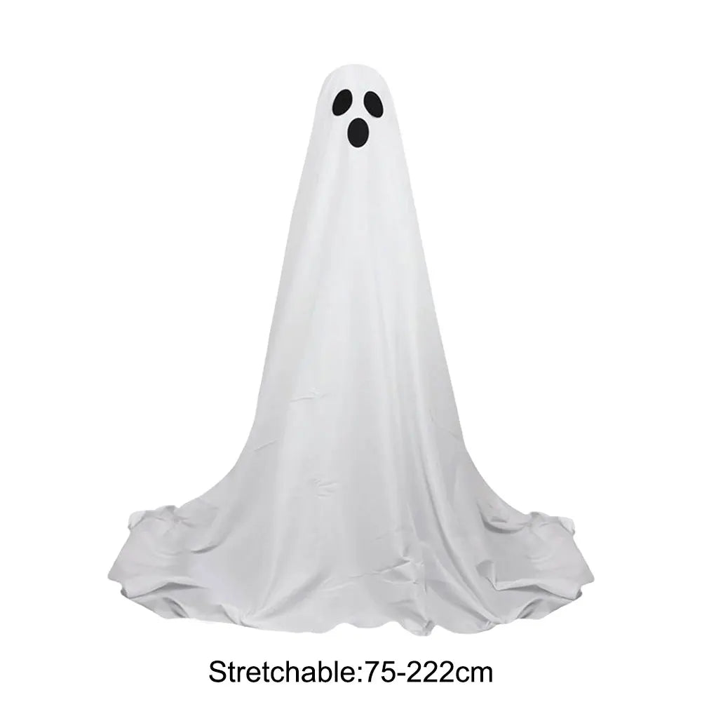 Lighted Spooky Ghost Decor With String Lights For Halloween