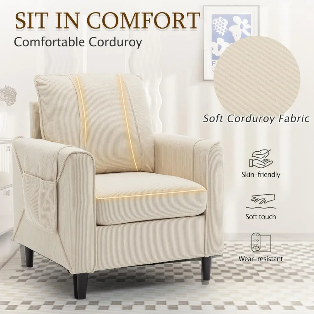 DAFIFY Mid Century Modern Accent Chair Upholstered Arm Chair