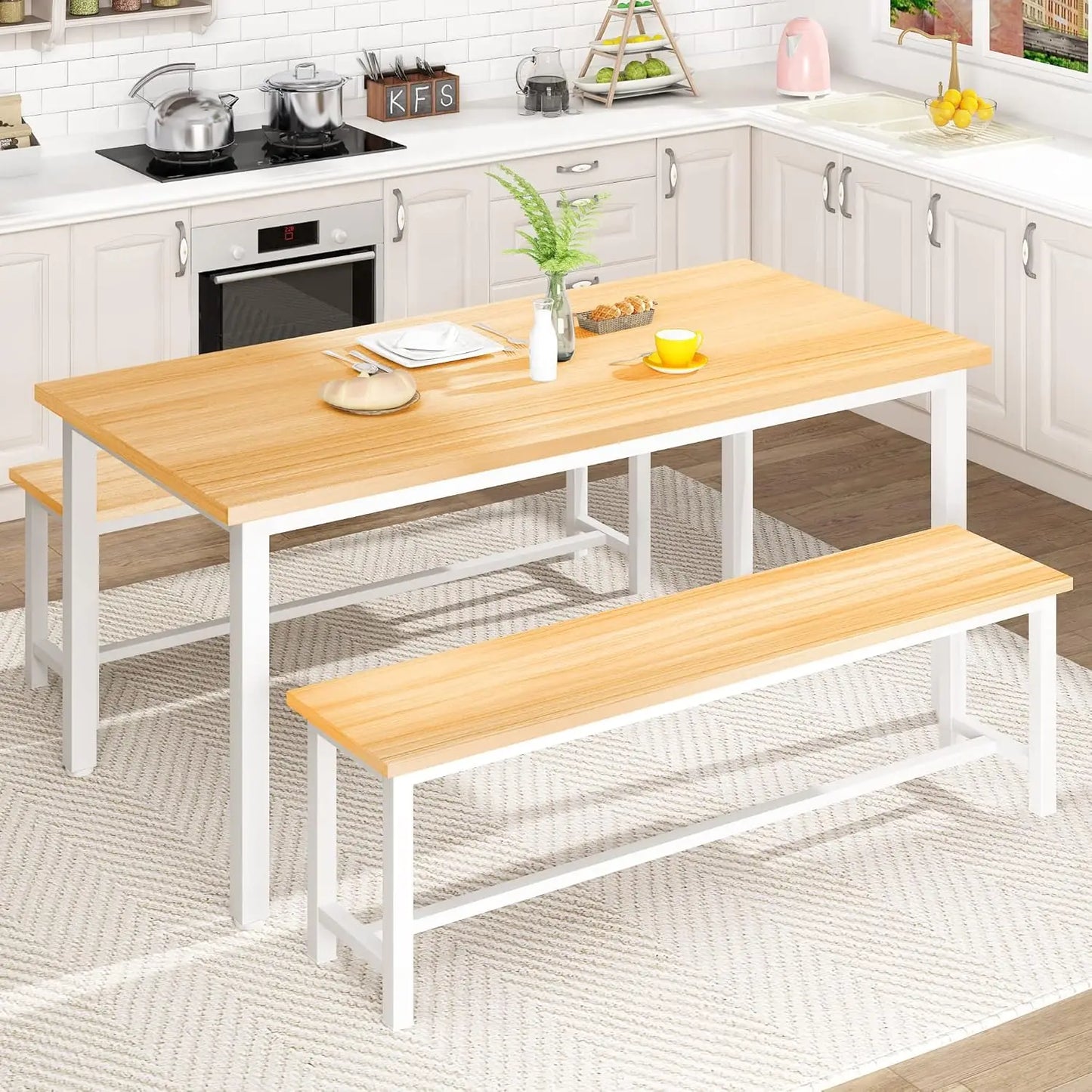 Hign-concerned Dining Room Table Set Rustic Space Saving