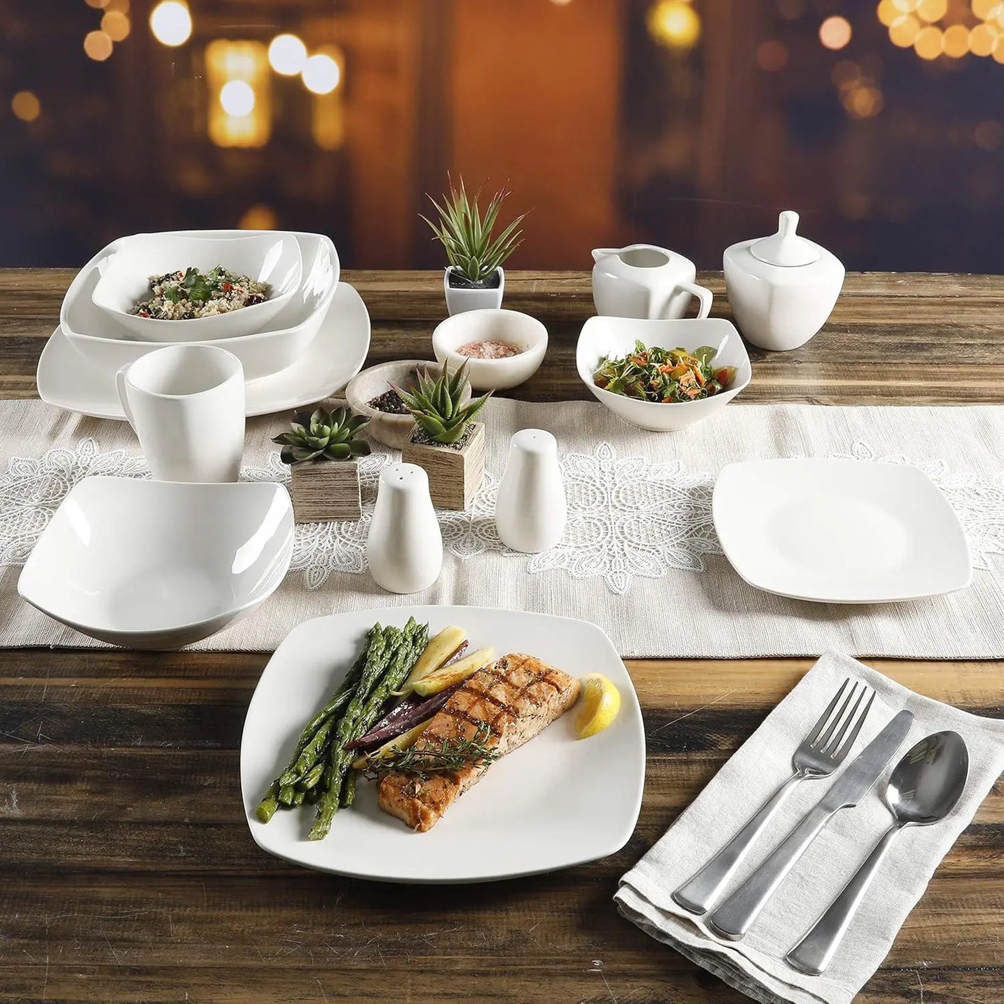 LIEI Zen Buffetware 39 Piece Dinnerware Set Collection