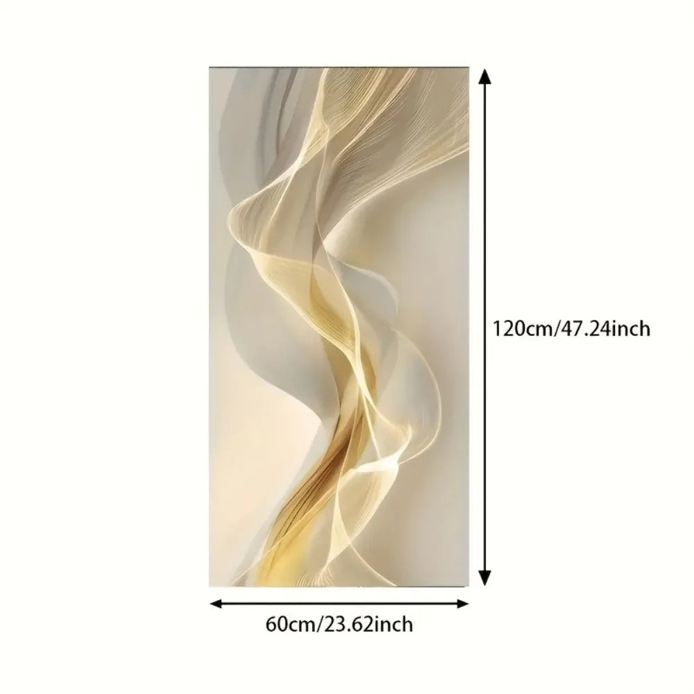 1.5 Inch Solid Wood Frame Modern Abstract White Canvas Art Simple Mural Suitable for Living Room Bedroom or Hallway