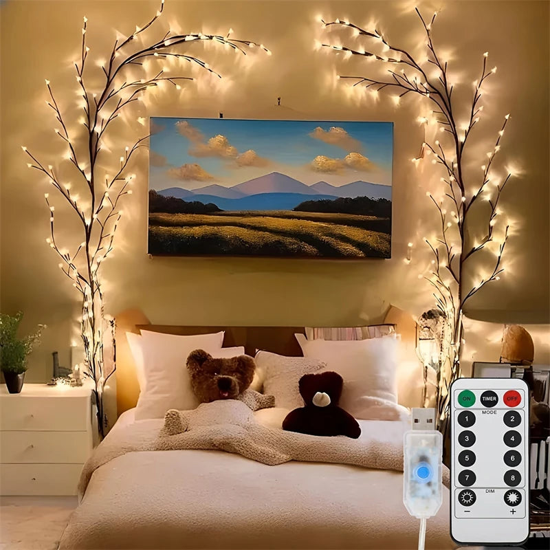 Hign-concerned Willow Vine LED Lights Indoor Outdoor 8 Modes