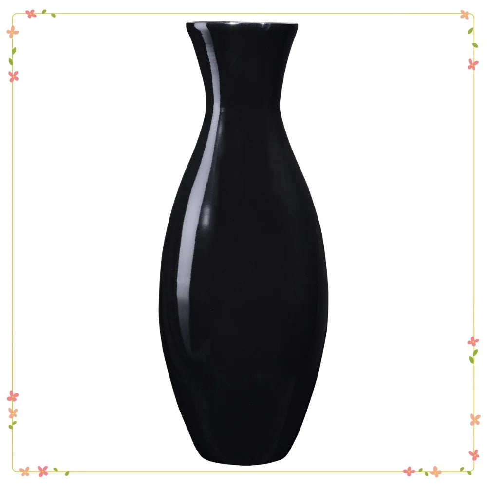 Hign Concerned Handcrafted Bamboo Floor Vase Teardrop