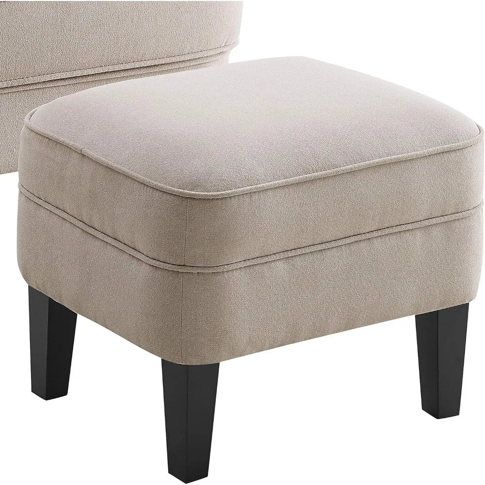 Rosevera Ultramodern Luxuriously Mid Century Upholstered Tufted Chair And Ottoman