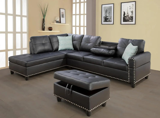 XMSJ Modern Sectional Sofa Couch L Shape With Chaise Lounge