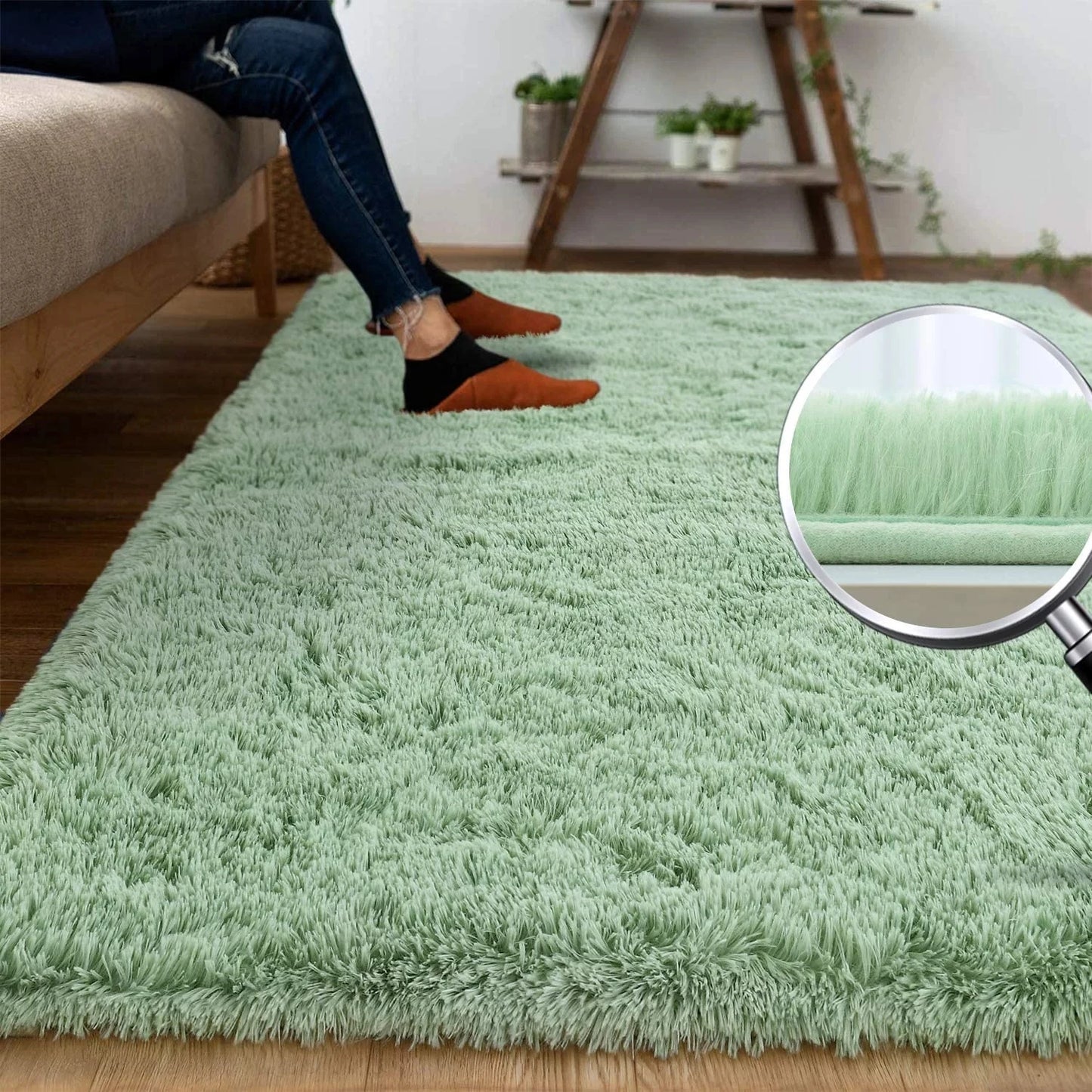 Fluffy Rug Indoor Plush Soft Carpet for Living Room Area Rug