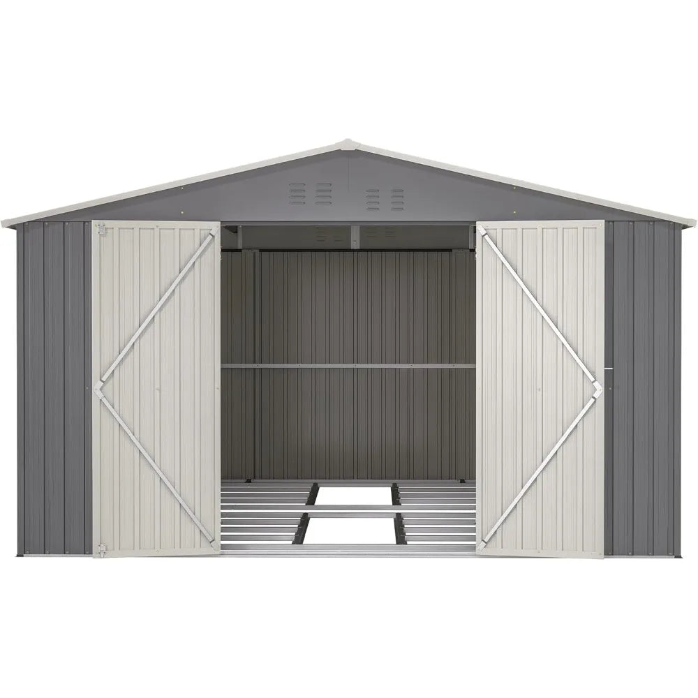 Galvanized Steel Outdoor Storage Shed With Floor Frame