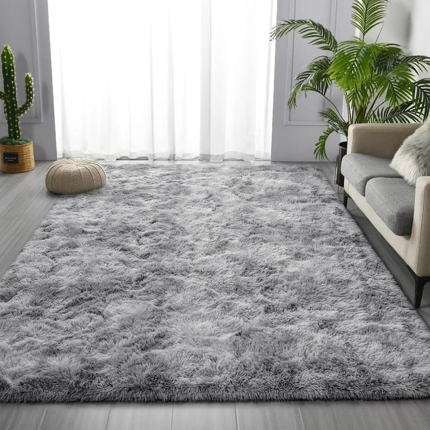 Lochas Soft Plush Tie Dye Velvet Rugs for Living Room