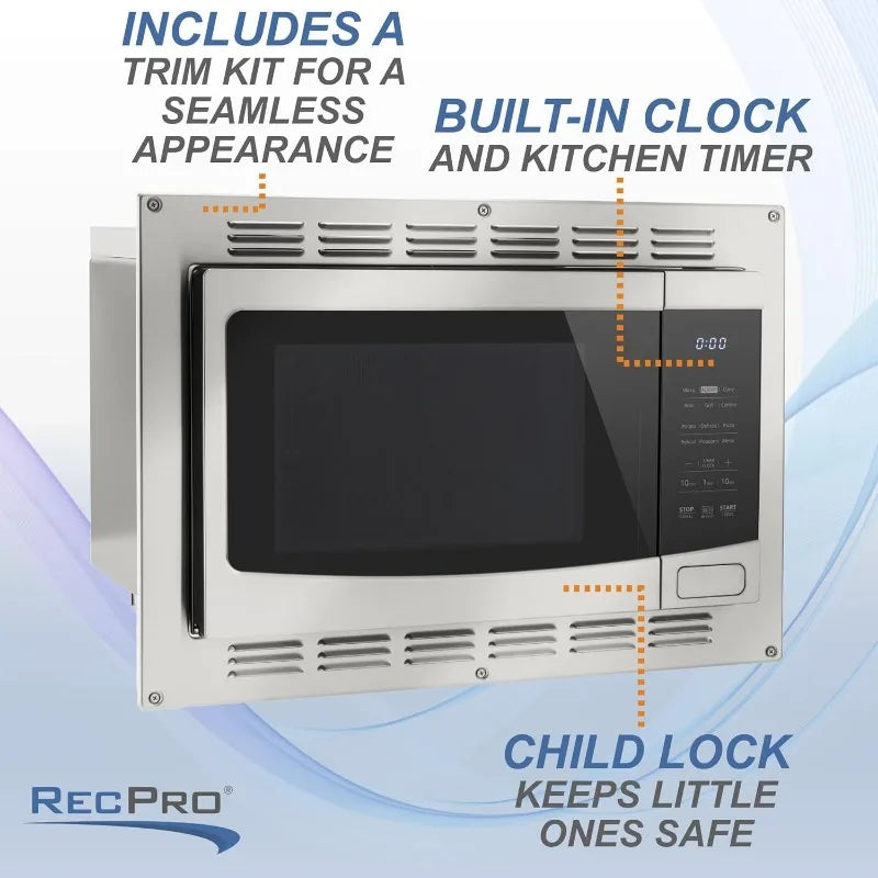 RecPro RV Kitchen Air Fryer & Convection Microwave 1.0 Cu Ft