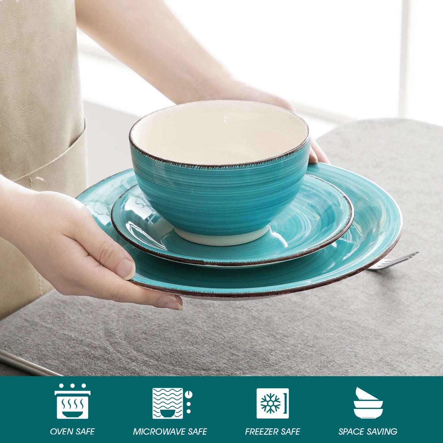 Malacasac Bella T Porcelain Dinnerware Set 16 32 48 Pieces