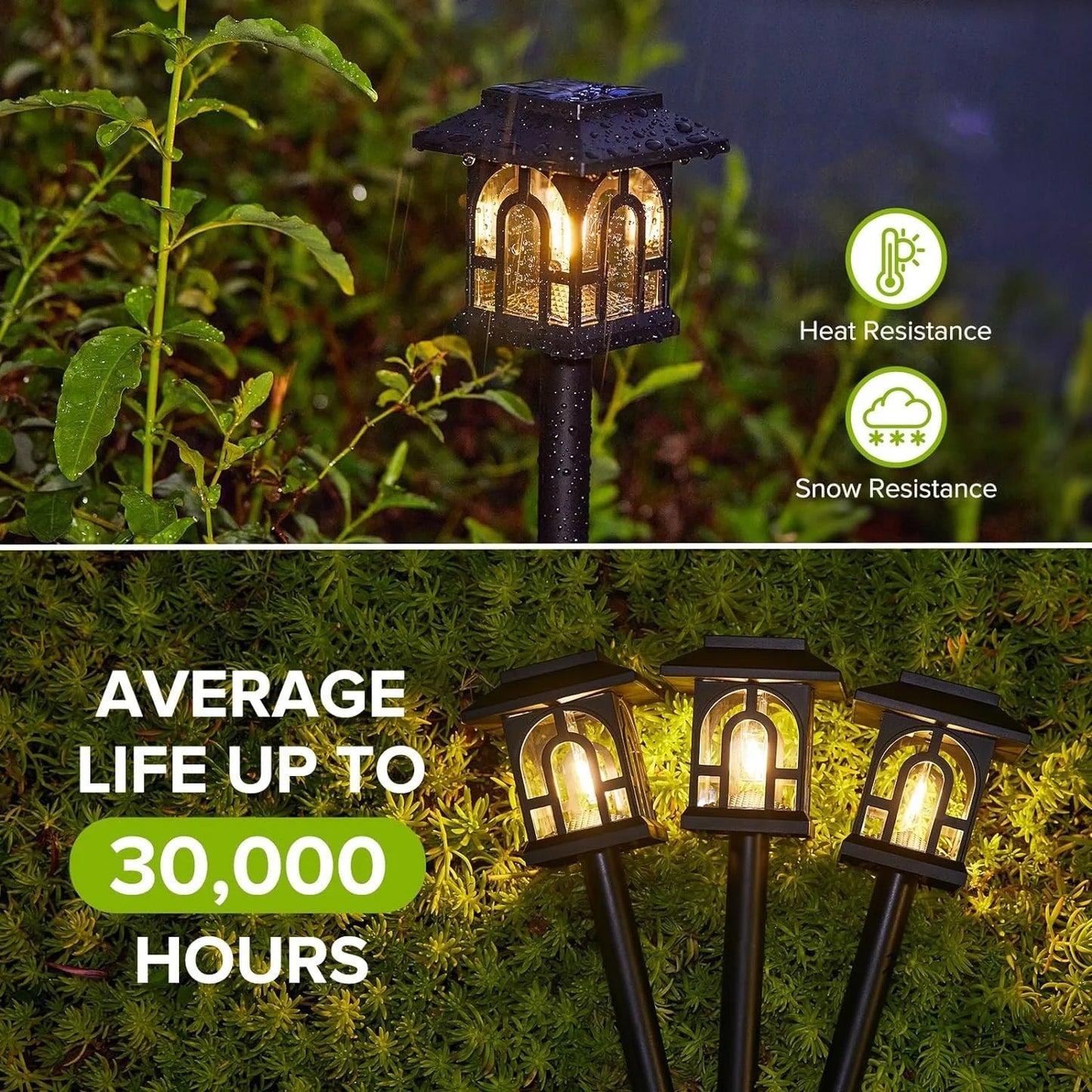 Solar Pathway Lights Outdoor Auto On Off Garden Lawn Patio