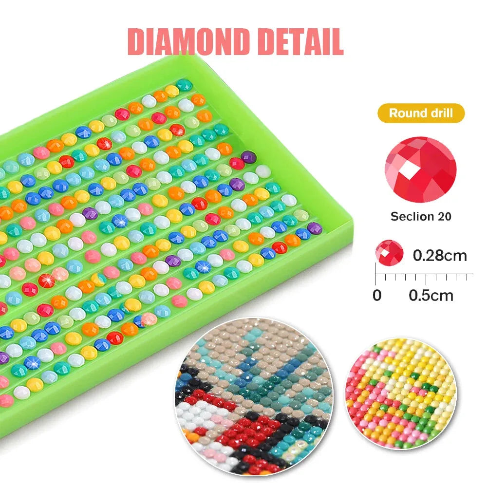 QIZITENG Diamond Painting Kit Romantic Love Swan Mosaic