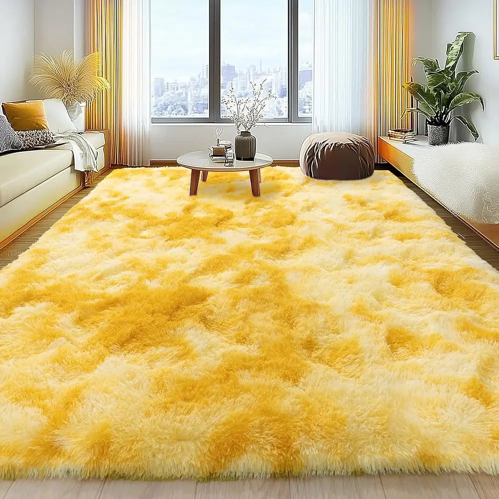DIXSG Fluffy Rug For Living Room Non Slip Fuzzy Carpet