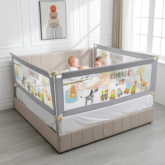 Bed Rails for Queen Bed, 3 PCS Baby Bed Rail Guard