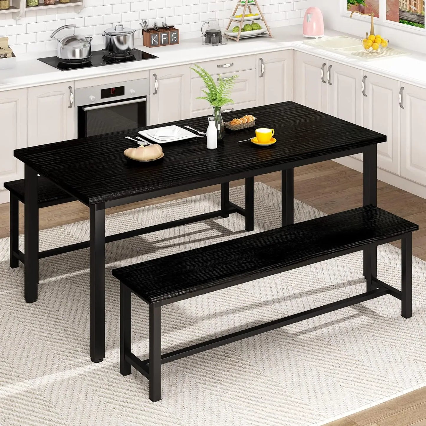 Hign-concerned Dining Room Table Set Rustic Space Saving