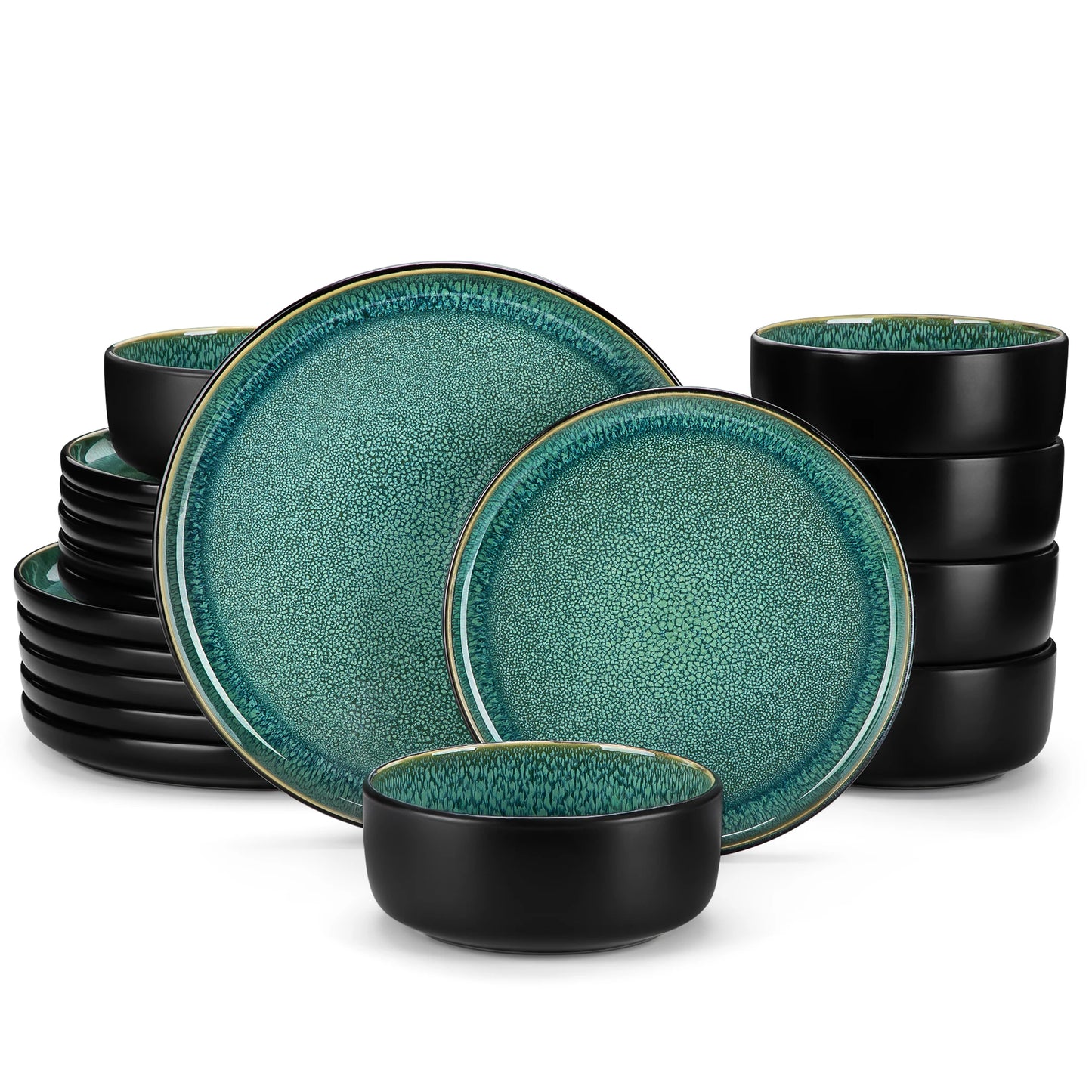 Malacasa Ceramic Dinnerware Set Complete Tableware For Six