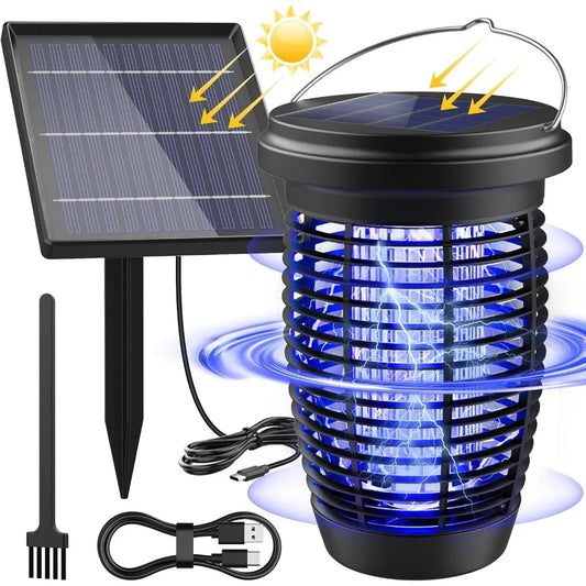 AISITINH Solar Bug Zapper 2 in 1 Mosquito Killer Lamp