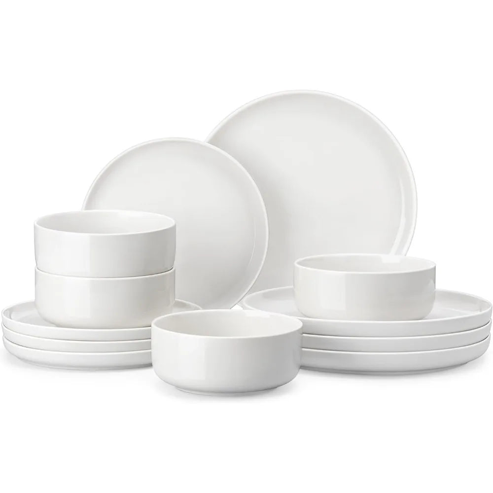 Malacasa Porcelain Dinnerware Set Luna Collection