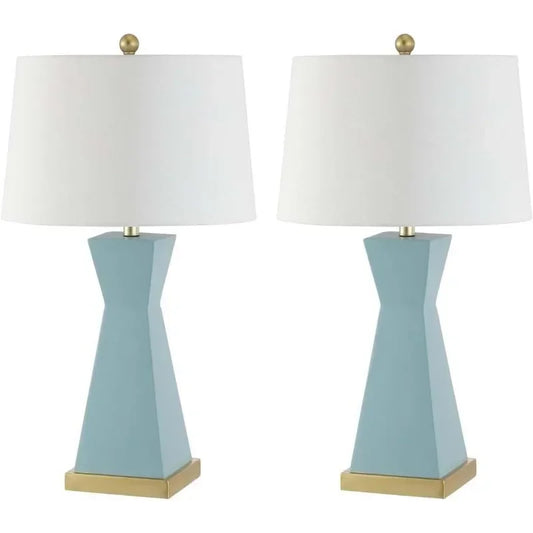 Hign Concerned Decorative Table Lamp Pair With USB Ports
