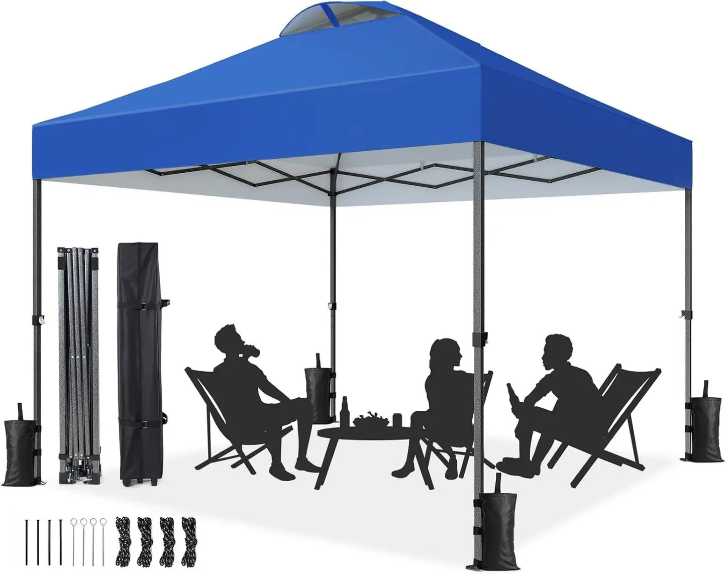 Cover Area Easy Up Canopy Tent UV Resistant Waterproof