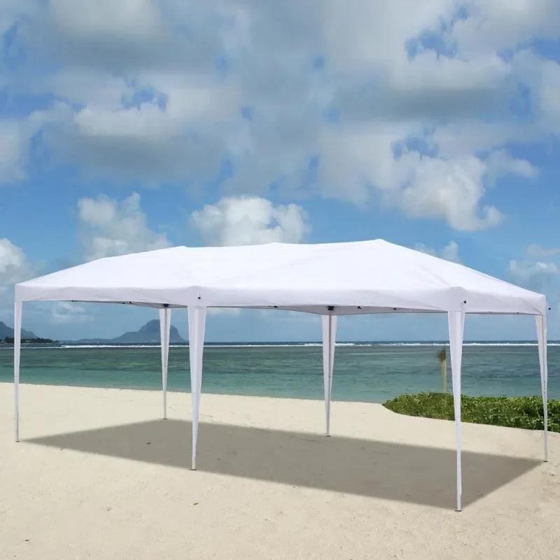 10x20 EZ Pop Up Wedding Party Tent Waterproof Gazebo Canopy Heavy Duty Outdoor Shelter