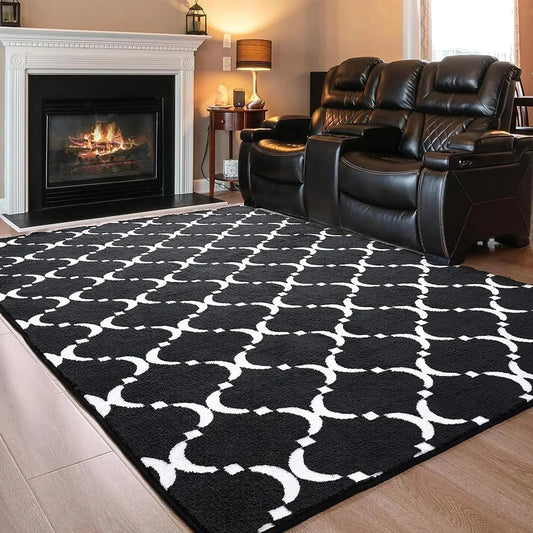 Large Shag Area Rug Memory Foam Living Room Rug 6x9 Feet