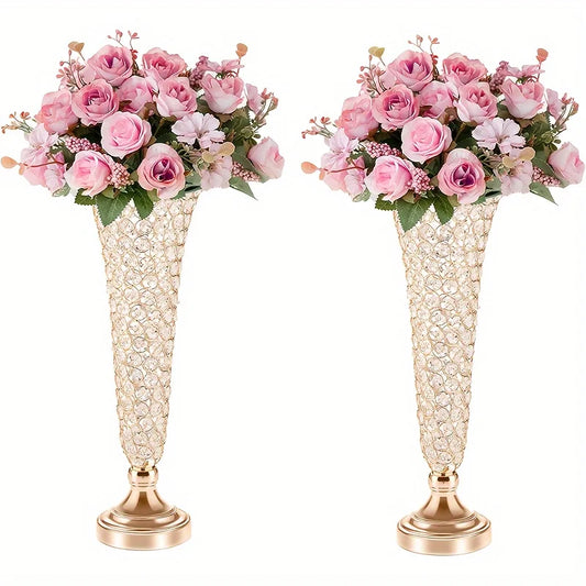 Function Crystal Vases Centerpiece Decor For Weddings