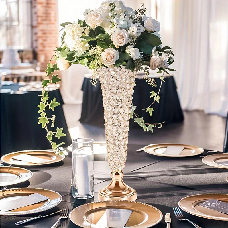 Function Crystal Vases Centerpiece Decor For Weddings