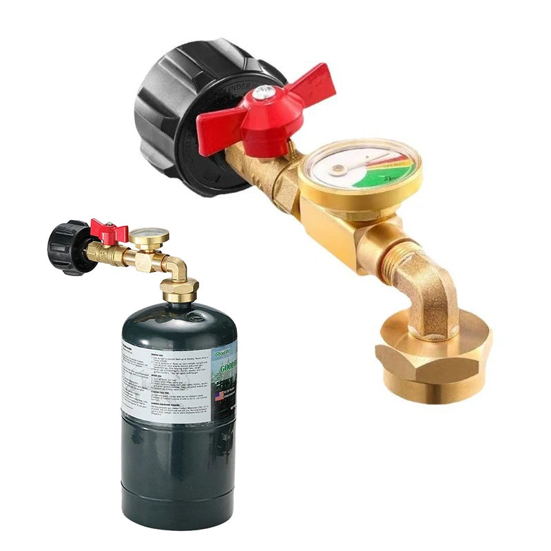 Hign-concerned QCC1 Propane Refill Adapter With Gauge