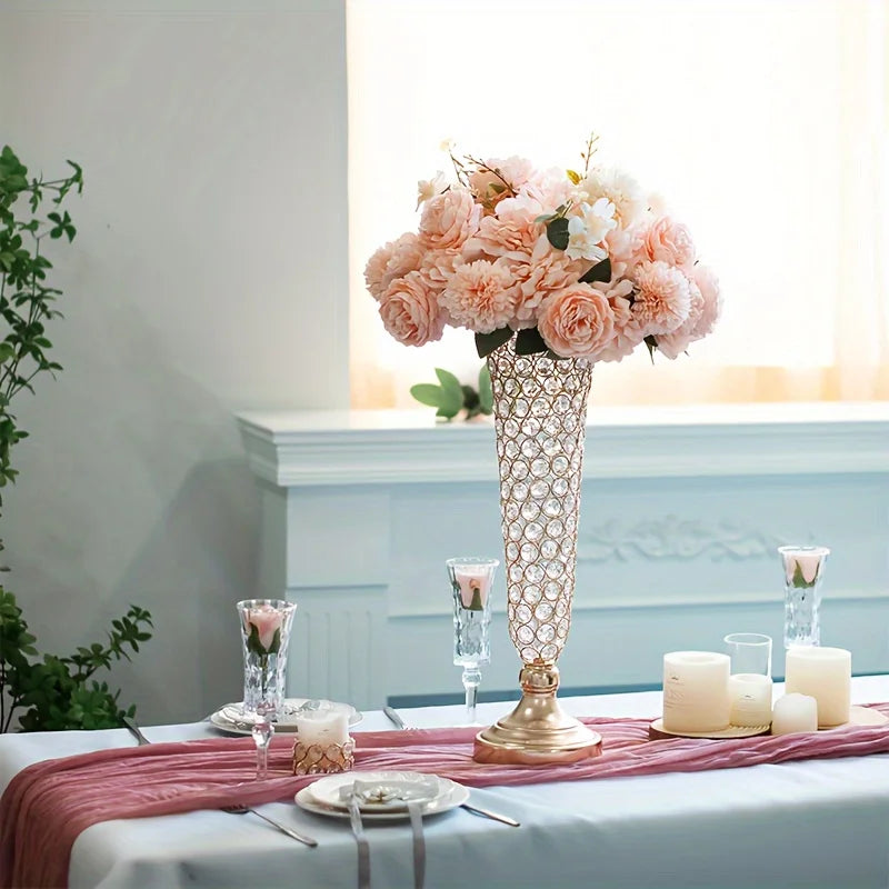 Function Crystal Vases Centerpiece Decor For Weddings