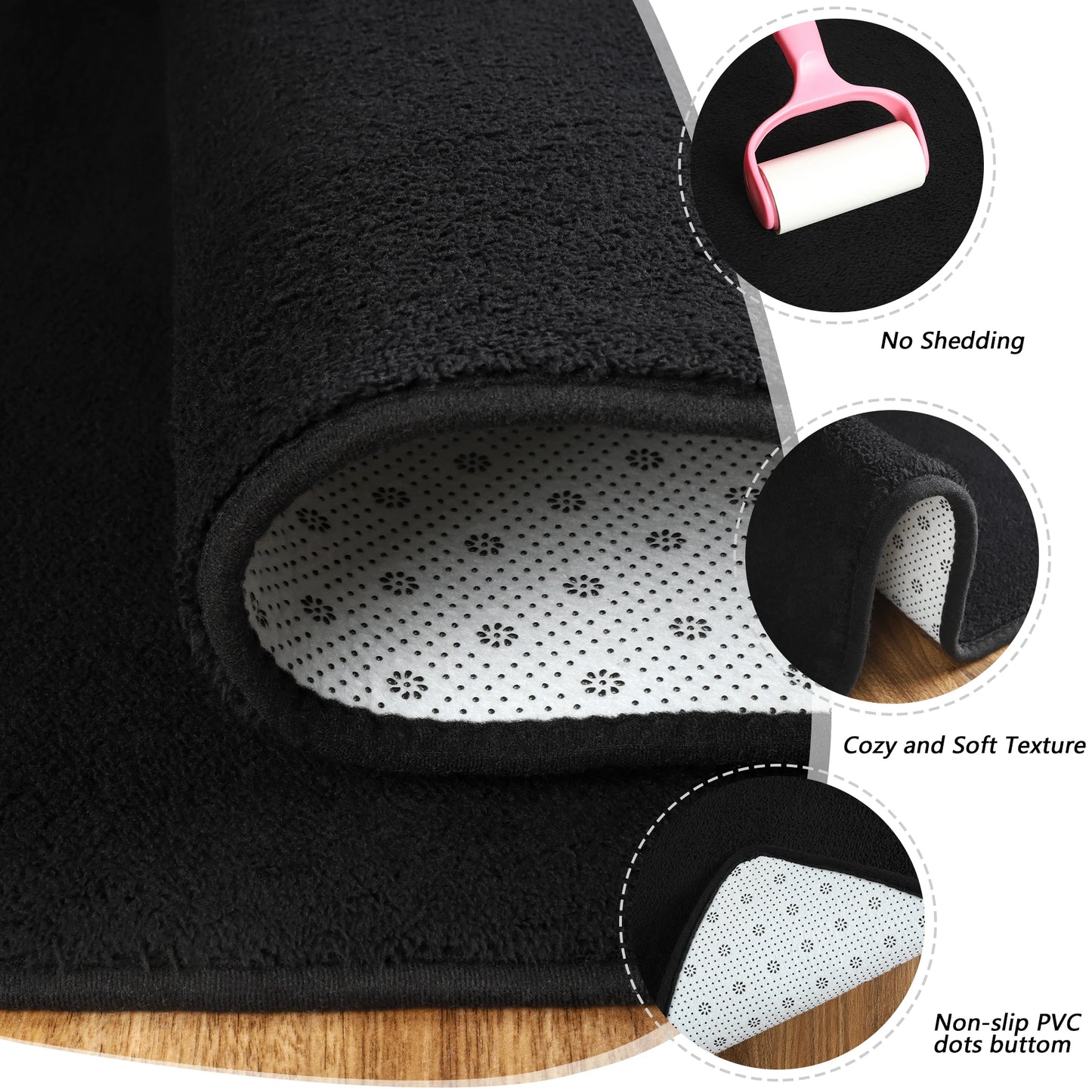 Hign-concerned Nonslip Living Room Rug Soft Floor Mat