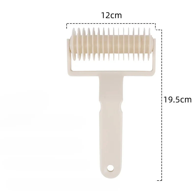 1pcs Pizza Rolling Pin Punch Pastry Roller Pin Biscuit Dough Pie Hole  Embossing Dough Roller Lattice Craft Baking Cooking Tool