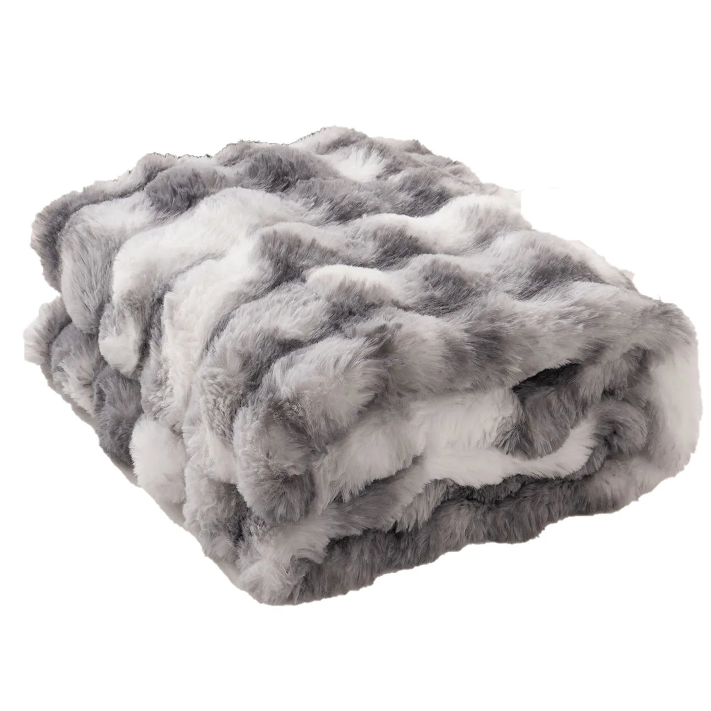Faux Rabbit Fur Blanket for Bed, Thick Warm Cozy Fluffy