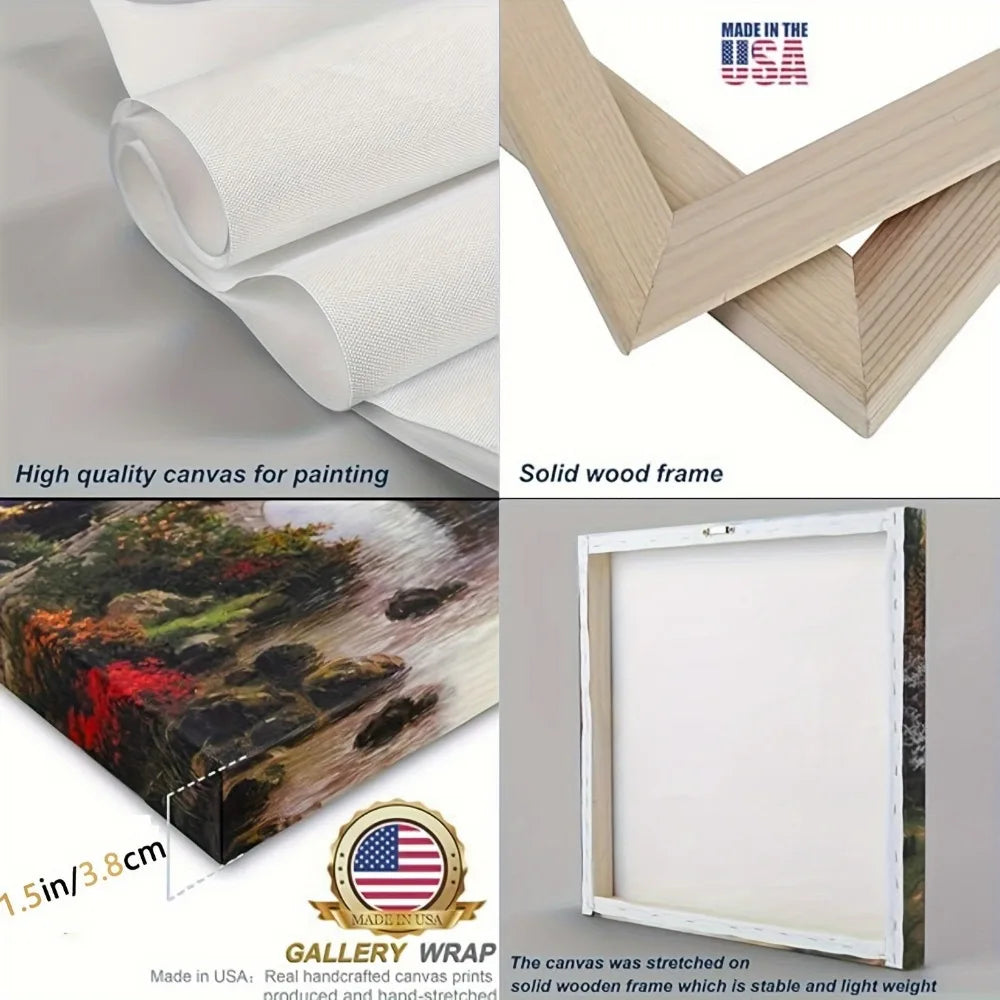 1.5 Inch Solid Wood Frame Modern Abstract White Canvas Art Simple Mural Suitable for Living Room Bedroom or Hallway