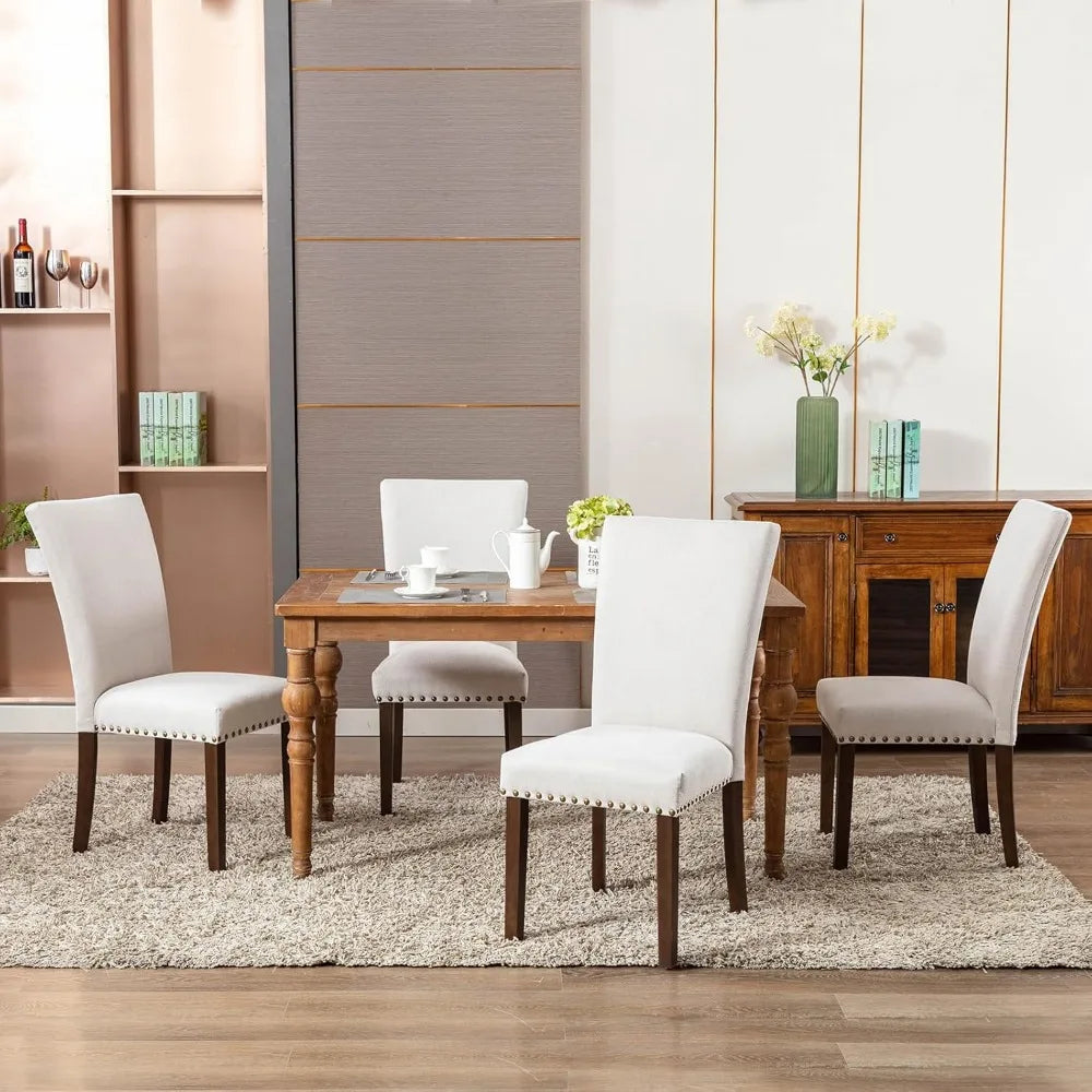 High Back Upholstered Dining Chairs For Round Tables