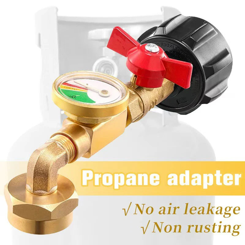 Hign-concerned QCC1 Propane Refill Adapter With Gauge