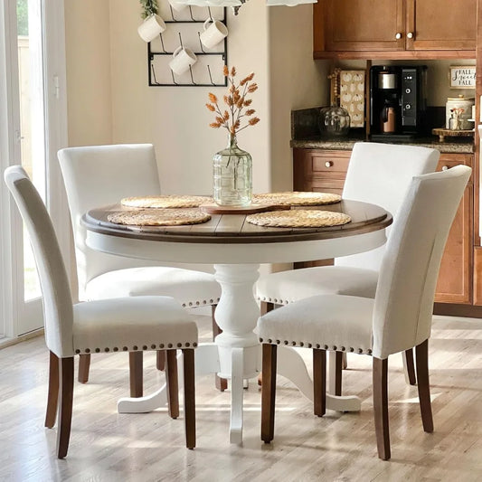 High Back Upholstered Dining Chairs For Round Tables