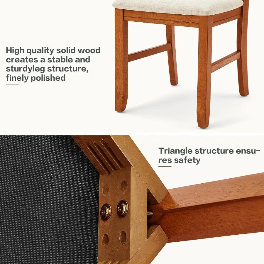 Hign-concerned Modern Farmhouse Upholstered Dining Chairs