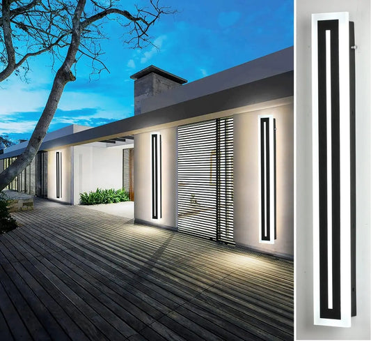 Outdoor Long Strip Modern LED Wall Lighting Fixture Lamps
