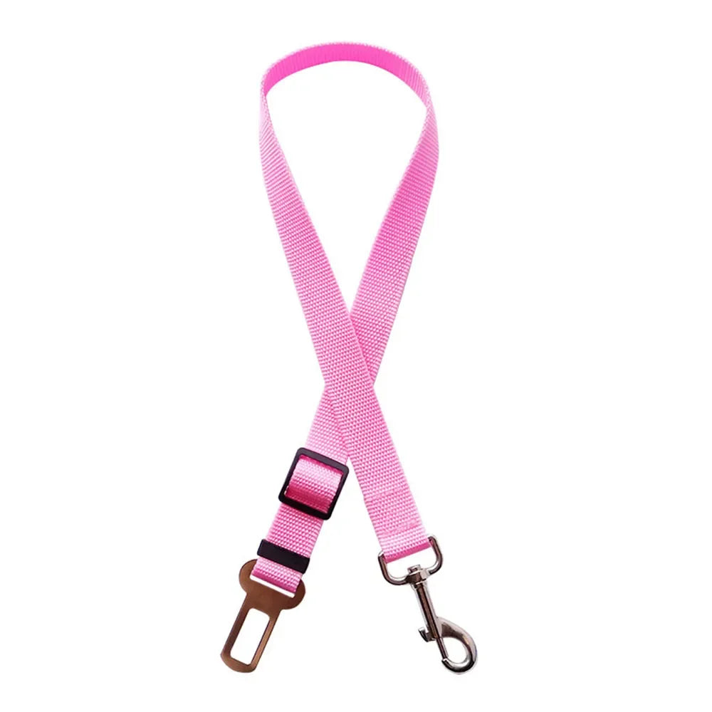 Pet Dog Car Seat Belt Retractable Elastic Reflective Safety Traction Rope Harness Accessories